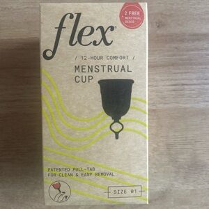 Safety-Sealed❣️FLEX Menstrual Cup (+ 2 FREE Discs) Box Set